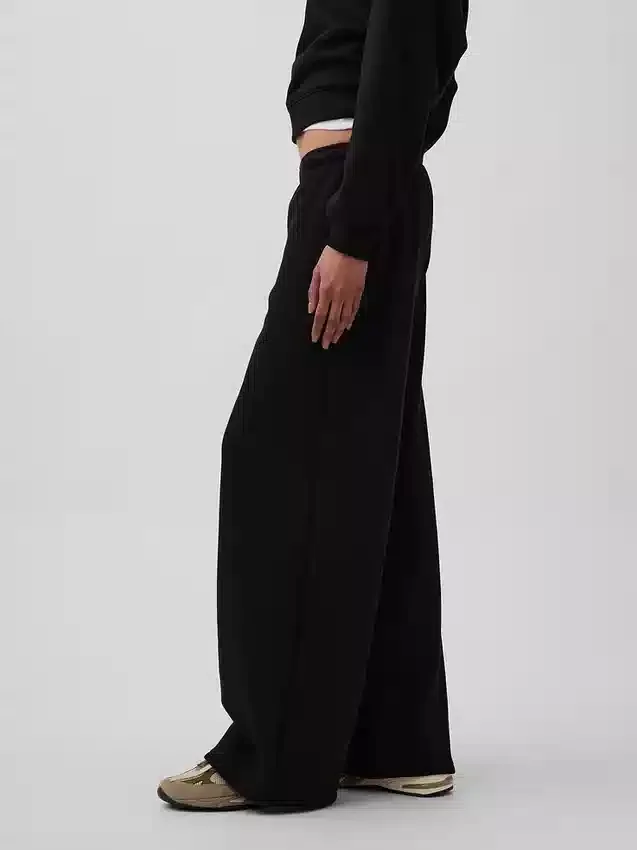 Vintagesoft Baggy-joggingbyxor med vida ben
