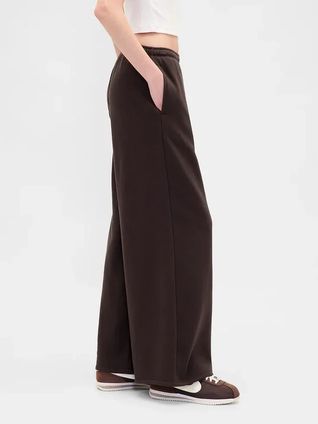 Vintagesoft Baggy-joggingbyxor med vida ben