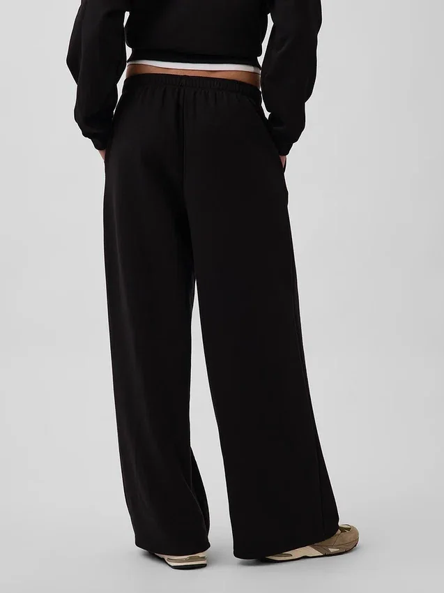 Vintagesoft Baggy-joggingbyxor med vida ben