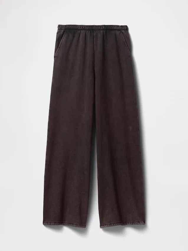 Vintagesoft Baggy-joggingbyxor med vida ben