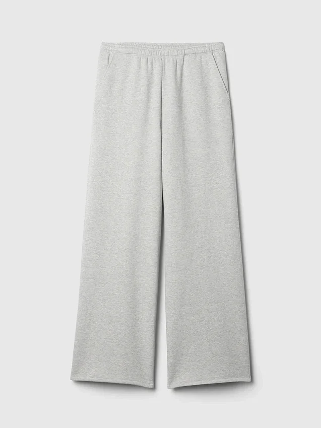 Vintagesoft Baggy-joggingbyxor med vida ben