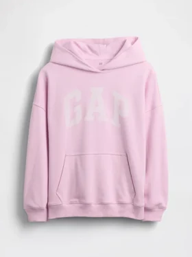 Vintagesoft-frotté-hoodie i oversize-modell för barn