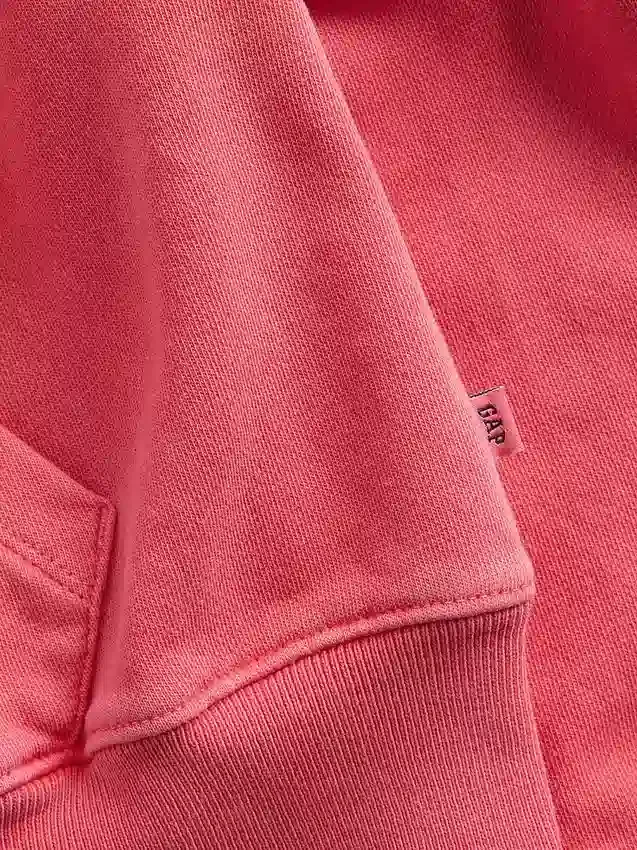 Vintagesoft-frotté-hoodie med dragkedja och kilformad passform för barn