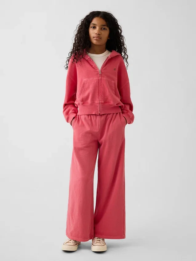 Vintagesoft-frottébyxor i baggy-modell för barn