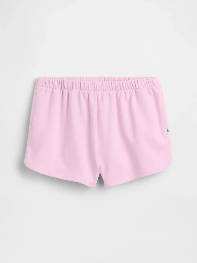 Vintagesoft-frotteshorts i avslappnad passform med delfinmotiv för barn