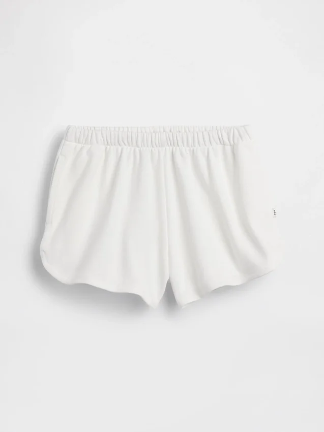 Vintagesoft-frotteshorts i avslappnad passform med delfinmotiv för barn