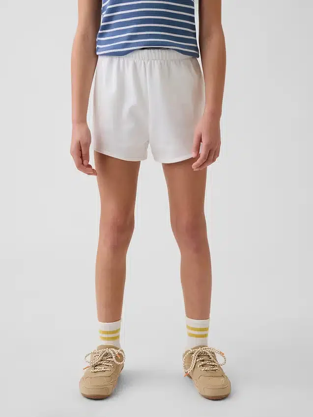 Vintagesoft-frotteshorts i avslappnad passform med delfinmotiv för barn