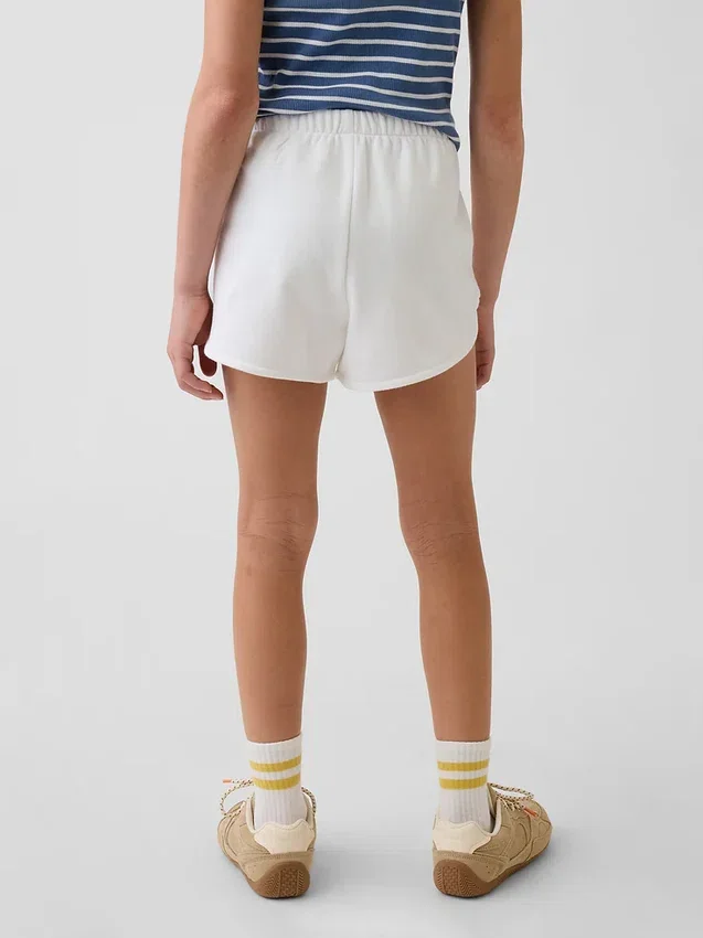 Vintagesoft-frotteshorts i avslappnad passform med delfinmotiv för barn