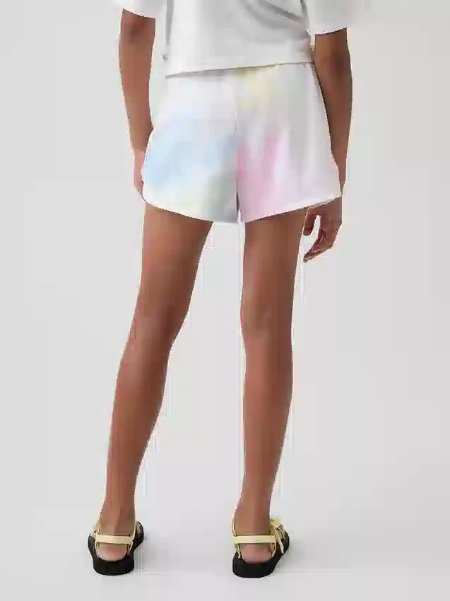 Vintagesoft-frotteshorts i avslappnad passform med delfinmotiv för barn