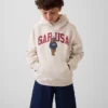 Vintagesoft-hoodie för barn med Brannan Bear-logotyp