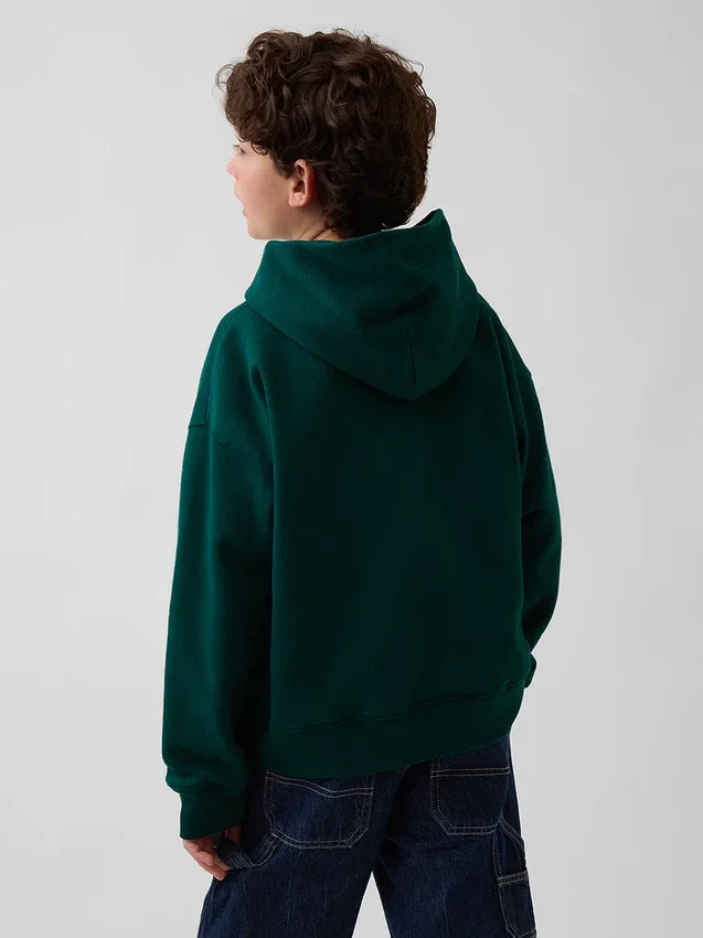 Vintagesoft-hoodie för barn med Brannan Bear-logotyp