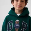 Vintagesoft-hoodie för barn med Brannan Bear-logotyp