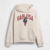 Vintagesoft-hoodie för barn med Brannan Bear-logotyp
