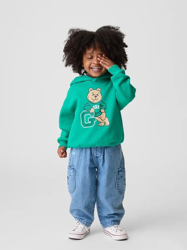 Vintagesoft-hoodie i avslappnad passform för Baby & Småbarn