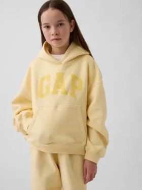 Vintagesoft-hoodie i avslappnad passform för barn