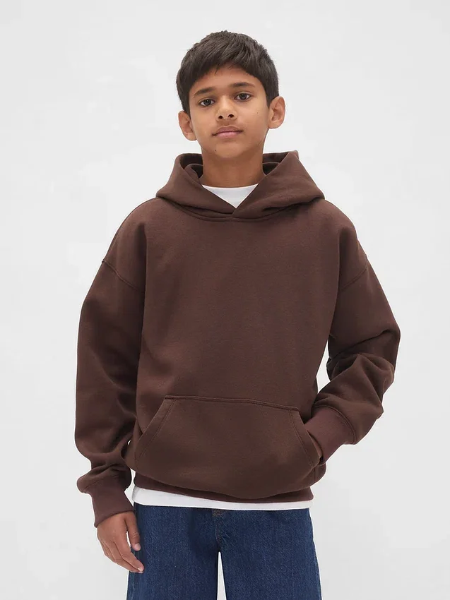 Vintagesoft-hoodie i avslappnad passform för barn