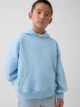 Vintagesoft-hoodie i avslappnad passform för barn