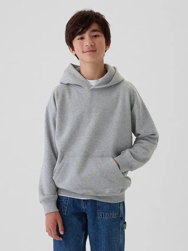 Vintagesoft-hoodie i avslappnad passform för barn
