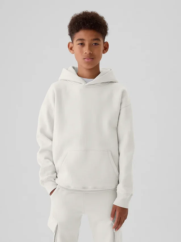 Vintagesoft-hoodie i avslappnad passform för barn