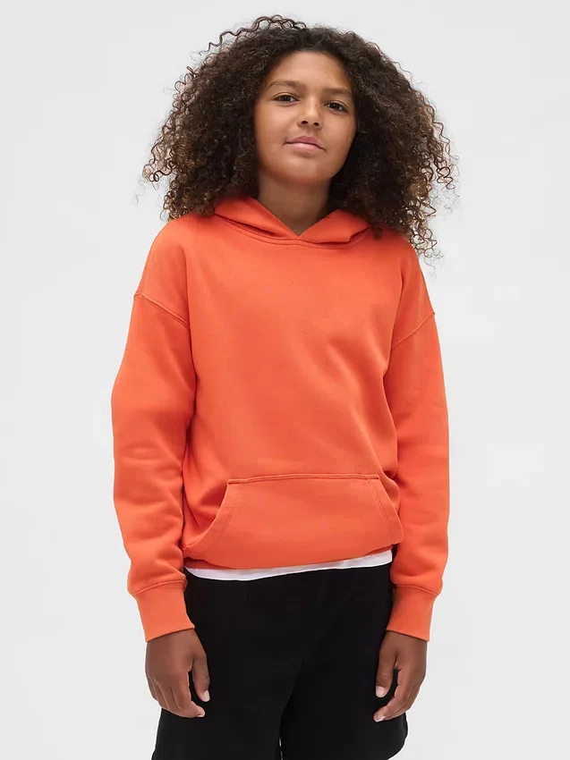 Vintagesoft-hoodie i avslappnad passform för barn