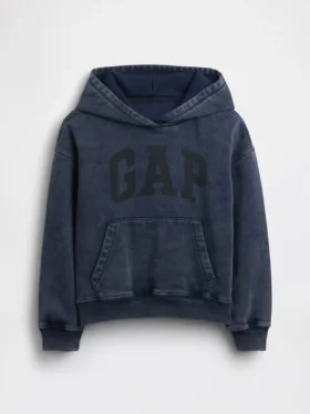 Vintagesoft-hoodie i avslappnad passform för barn