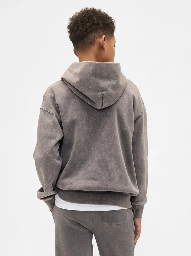 Vintagesoft-hoodie i avslappnad passform för barn