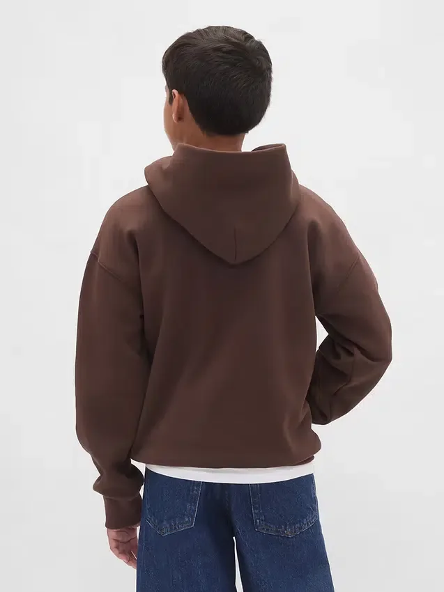 Vintagesoft-hoodie i avslappnad passform för barn