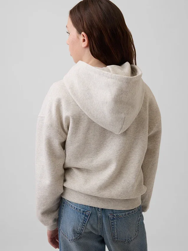 Vintagesoft-hoodie i avslappnad passform för barn