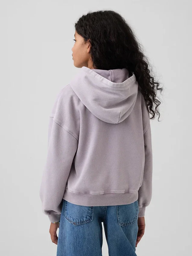 Vintagesoft-hoodie i avslappnad passform för barn