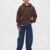 Vintagesoft-hoodie i avslappnad passform för barn