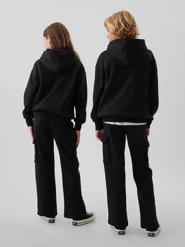 Vintagesoft-hoodie i avslappnad passform för barn