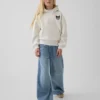 Vintagesoft-hoodie i avslappnad passform för barn