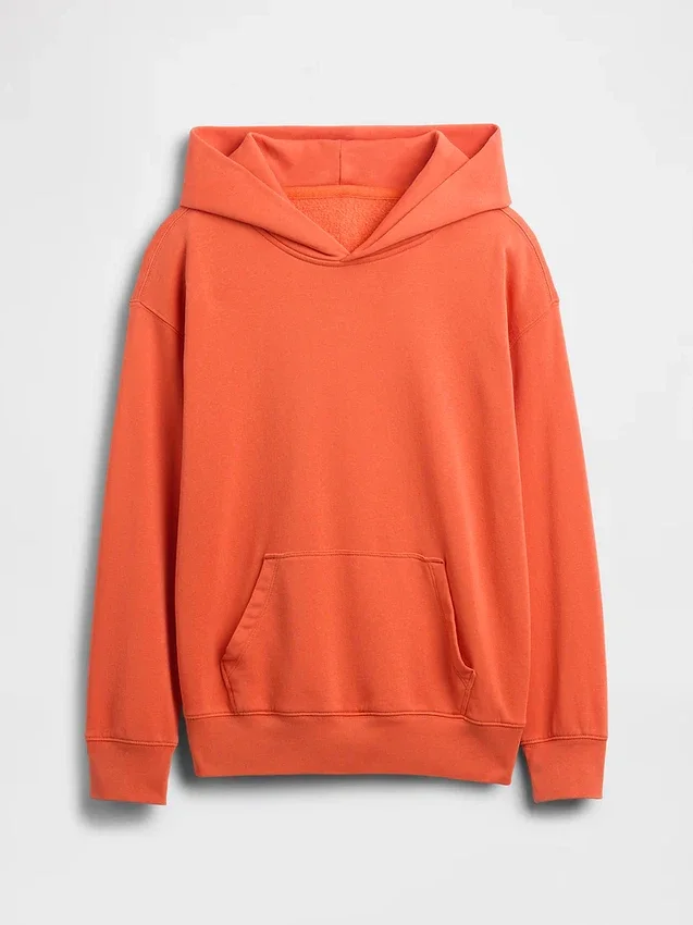 Vintagesoft-hoodie i avslappnad passform för barn