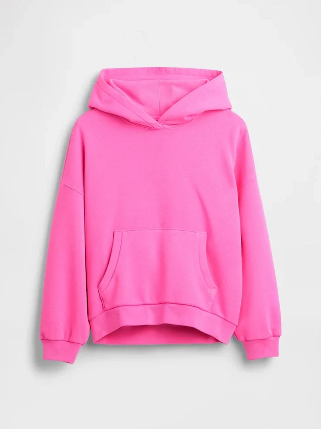 Vintagesoft-hoodie i oversize för barn
