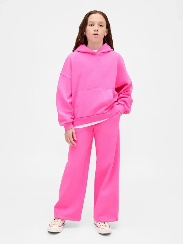 Vintagesoft-hoodie i oversize för barn