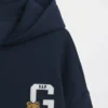 Vintagesoft-hoodie i oversize-modell med dragkedja för barn