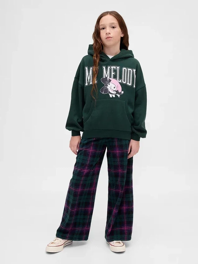 Vintagesoft-hoodie i oversize-modell med Hello Kitty-motiv för barn