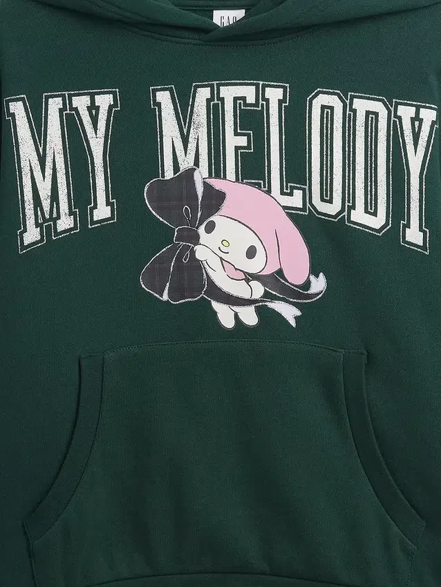 Vintagesoft-hoodie i oversize-modell med Hello Kitty-motiv för barn