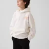 Vintagesoft-hoodie med avslappnad passform och tryck för barn