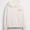 Vintagesoft-hoodie med avslappnad passform och tryck för barn