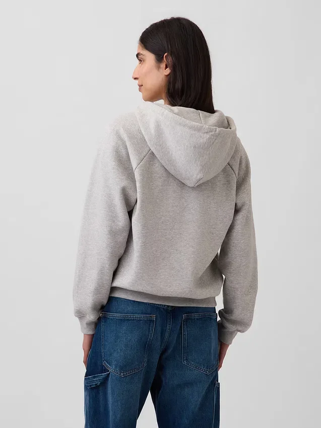 Vintagesoft-hoodie med dragkedja