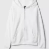 Vintagesoft-hoodie med dragkedja
