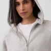 Vintagesoft-hoodie med dragkedja
