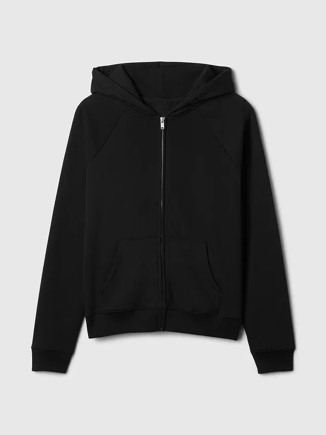 Vintagesoft-hoodie med dragkedja