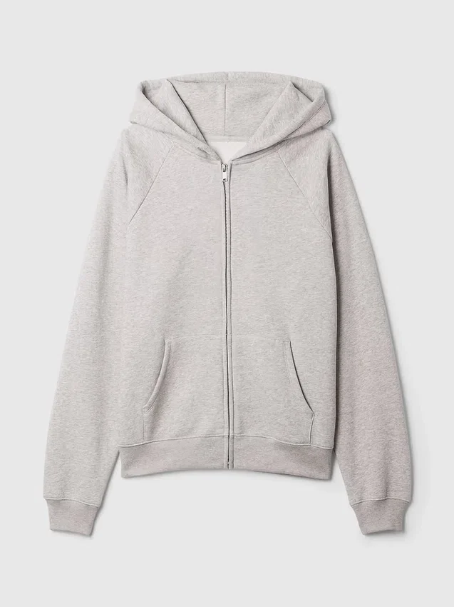 Vintagesoft-hoodie med dragkedja