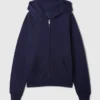 Vintagesoft-hoodie med dragkedja