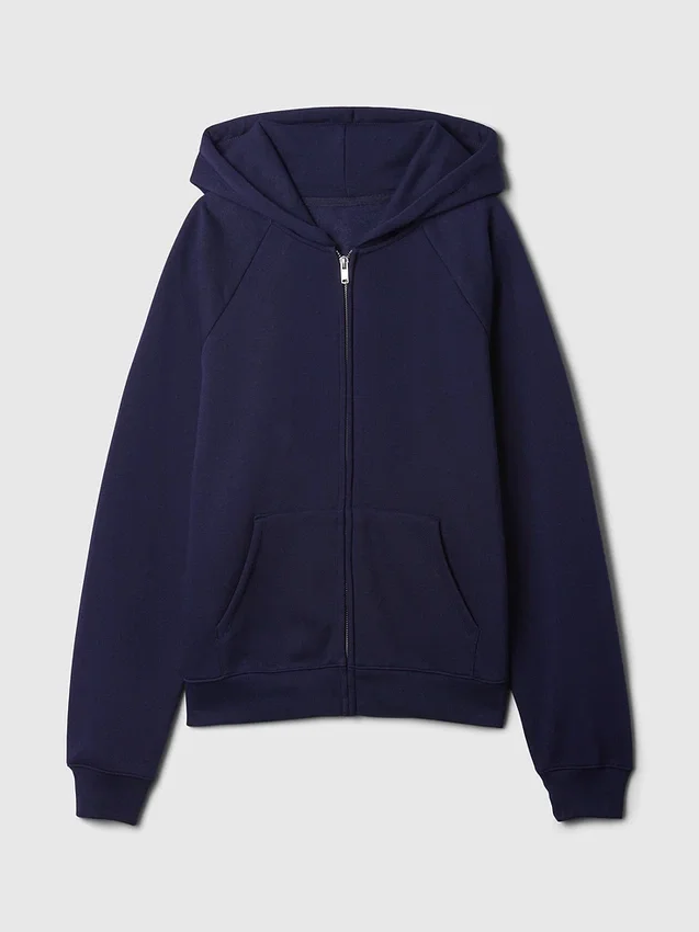 Vintagesoft-hoodie med dragkedja