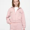 Vintagesoft-hoodie med dragkedja för barn