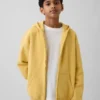 Vintagesoft-hoodie med dragkedja för barn