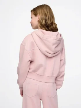 Vintagesoft-hoodie med dragkedja för barn